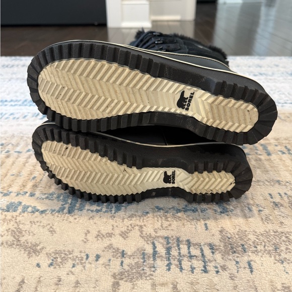 Sorel Tivoli High II Winter Waterproof Rain and Snow Boots Black Womens Size 8 - Picture 6 of 8